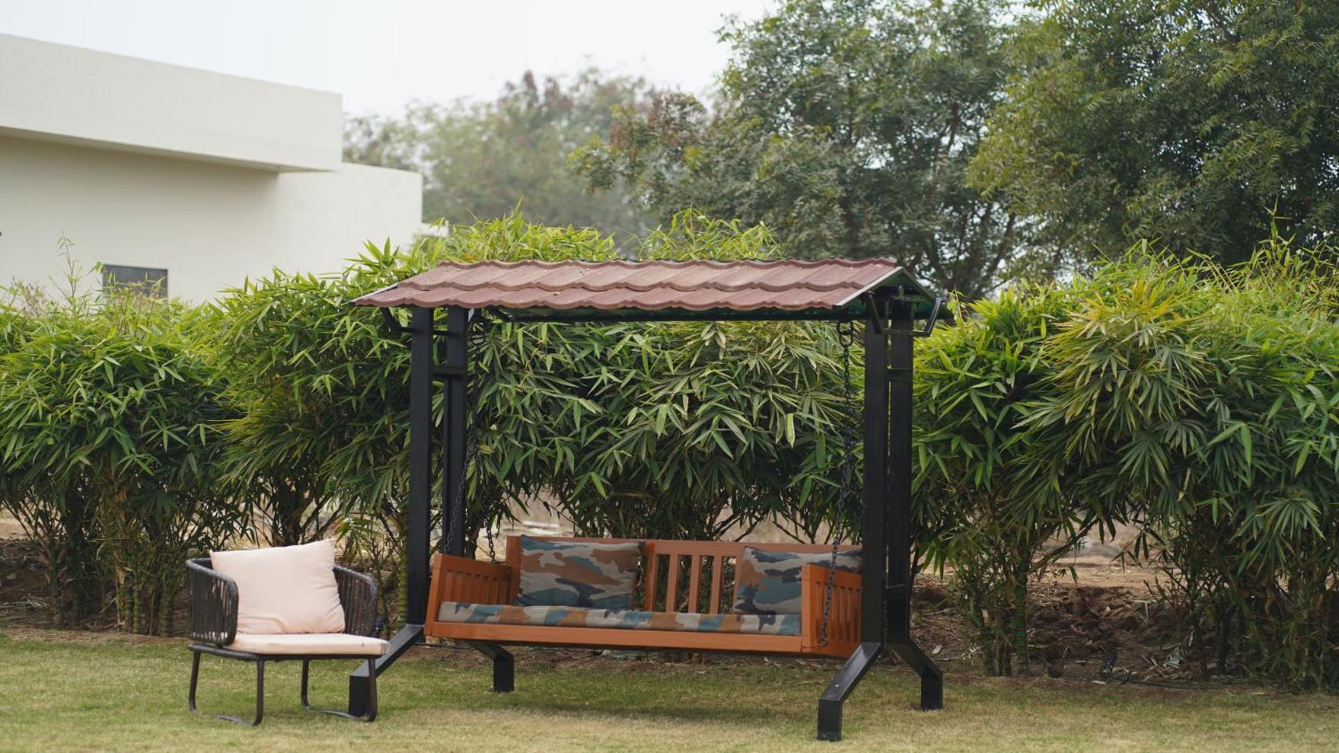 Guldaar Sariska - A Luxury Forest Resort Tehla Bagian luar foto